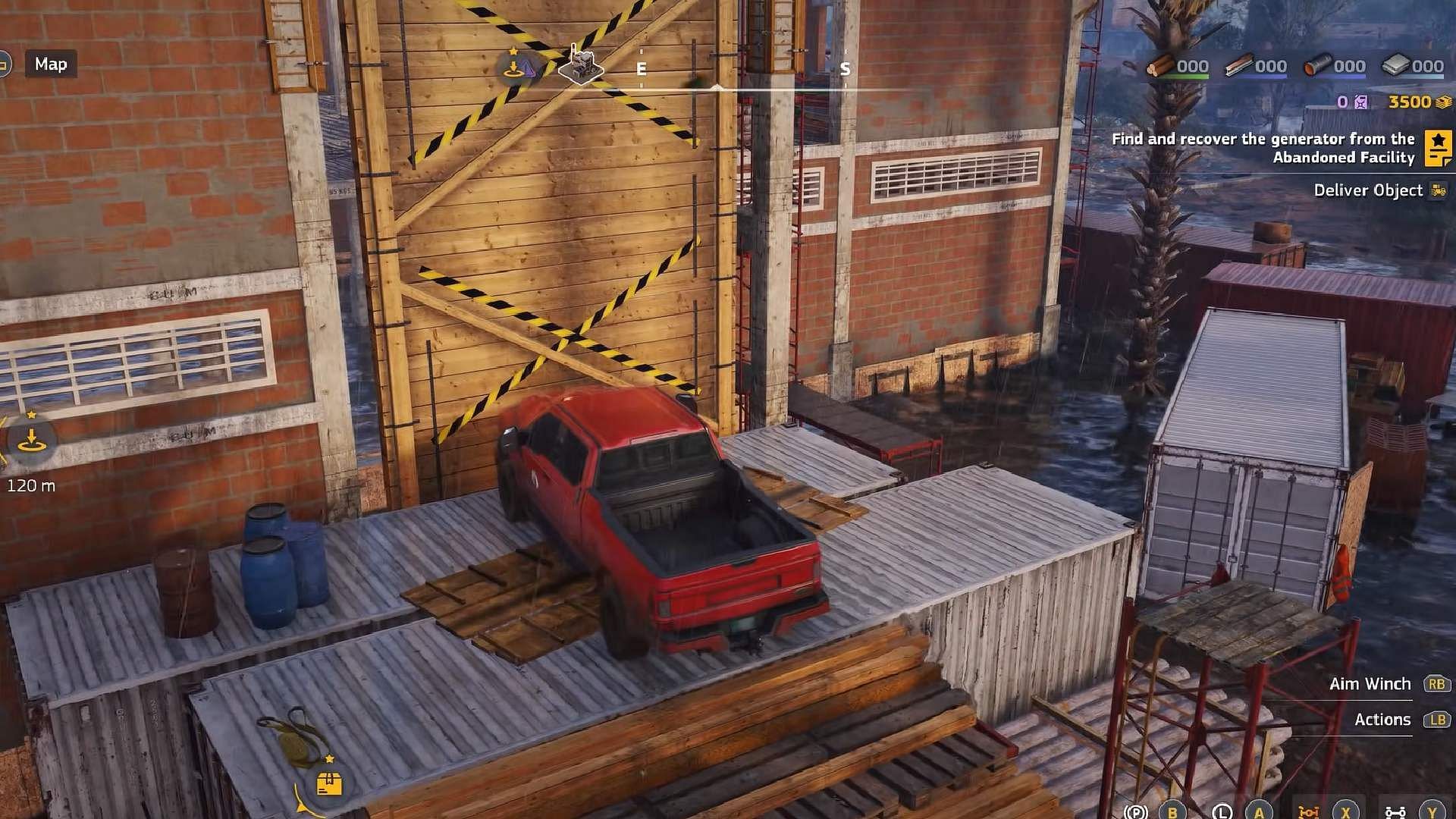 Push the wooden structure to create a bridge (Image via Focus Entertainment || YouTube/@GameRiot)